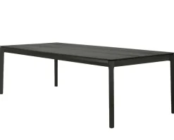 Bok Matbord Svartlackad Ek | 240x100 cm