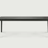 Bok Matbord Svartlackad Ek | 220x95 cm