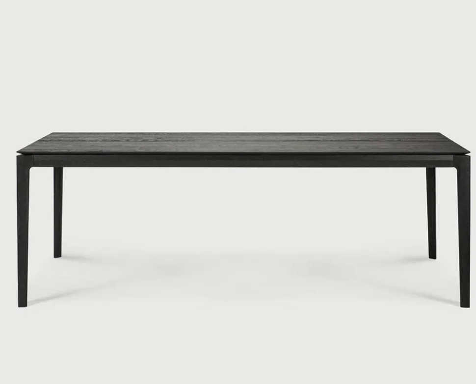 Bok Matbord Svartlackad Ek | 220x95 cm