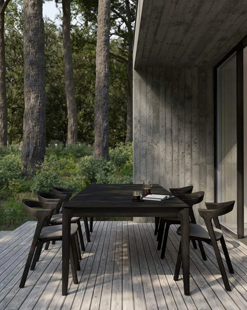 Bok Outdoor Matbord 250 | Svartlackad teak