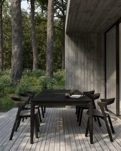 Bok Outdoor Matbord 300 | Svartlackad teak