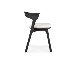 Bok Outdoor Stol | Svartlack, Off White