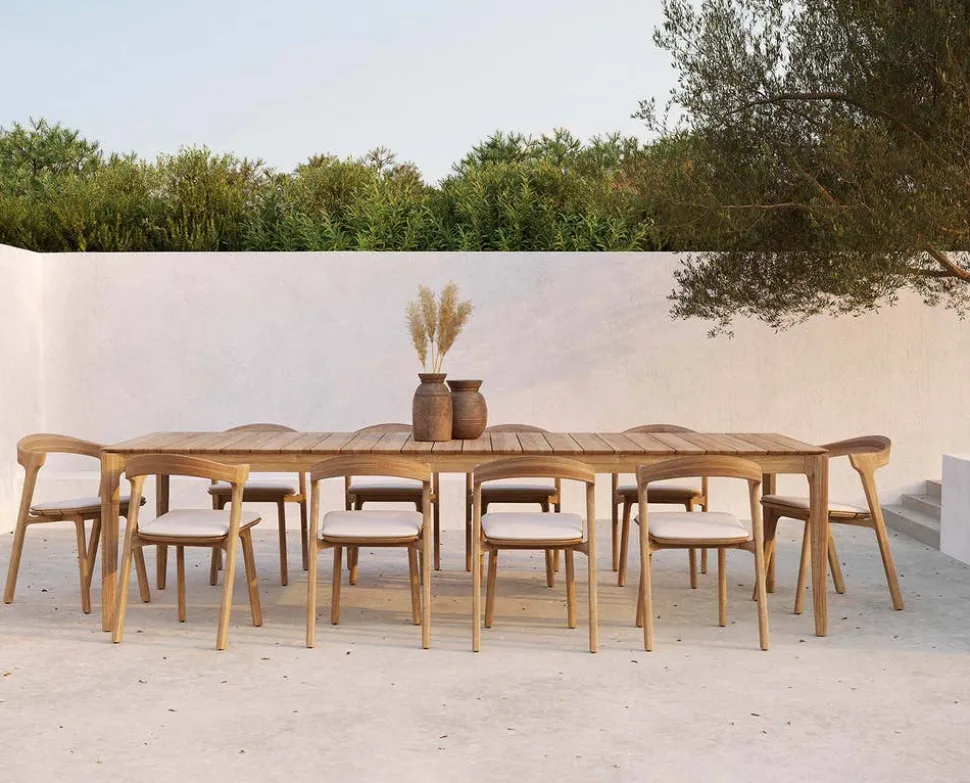 Bok Outdoor Stol | Teak, Off White