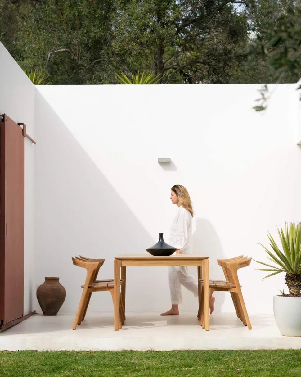 Bok Outdoor Stol | Teak, Off White