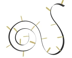 Bookworm Bokhylla 17 Svart Guld