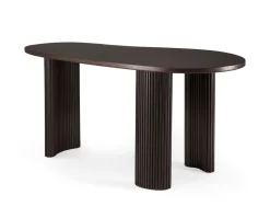 Boomerang Skrivbord | Mörkbrun Mahogny