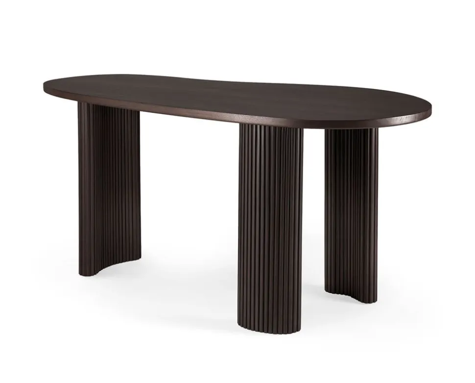 Boomerang Skrivbord | Mörkbrun Mahogny