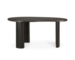 Boomerang Skrivbord | Mörkbrun Mahogny