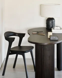 Boomerang Skrivbord | Mörkbrun Mahogny