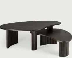 Boomerang Soffbord 126x74 | Brun Mahogny