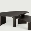 Boomerang Soffbord 90x61 | Brun Teak