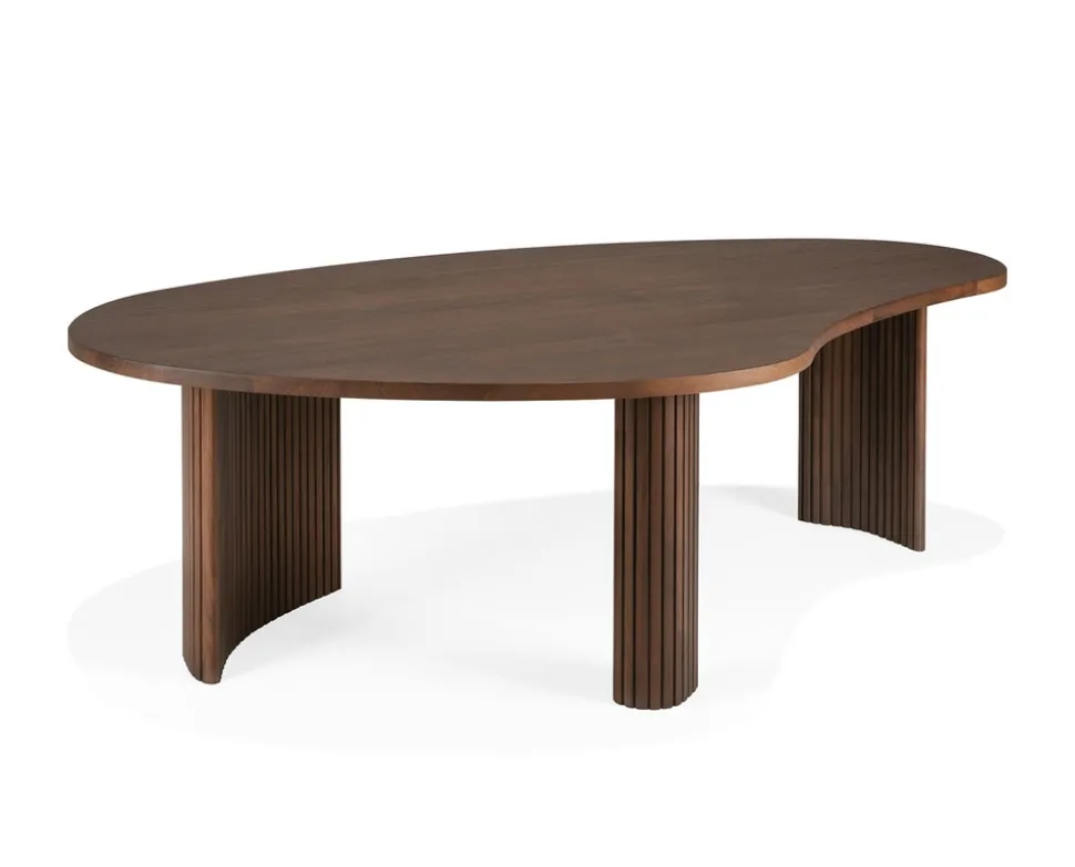 Boomerang Soffbord 126x74 | Brun Teak