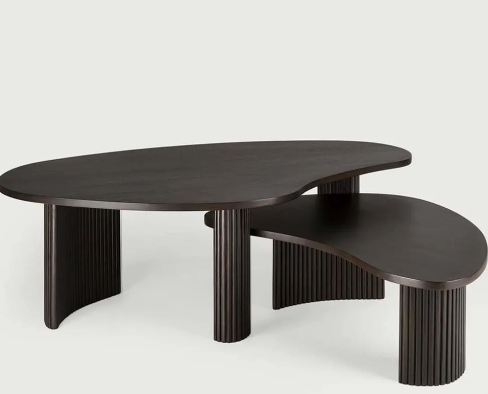 Boomerang Soffbord 126x74 | Brun Teak