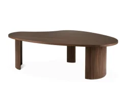 Boomerang Soffbord 126x74 | Brun Teak