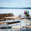 Bord B31 170 | Ljusgrön Lackad Ek, Svart