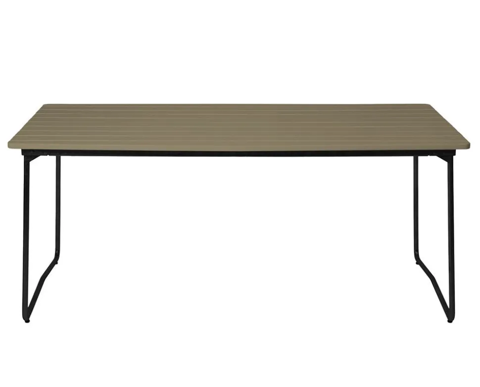 Bord B31 170 | Ljusgrön Lackad Ek, Svart
