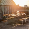 Bord B31 84 + 4 st Fåtölj A2 Matgrupp | Teak