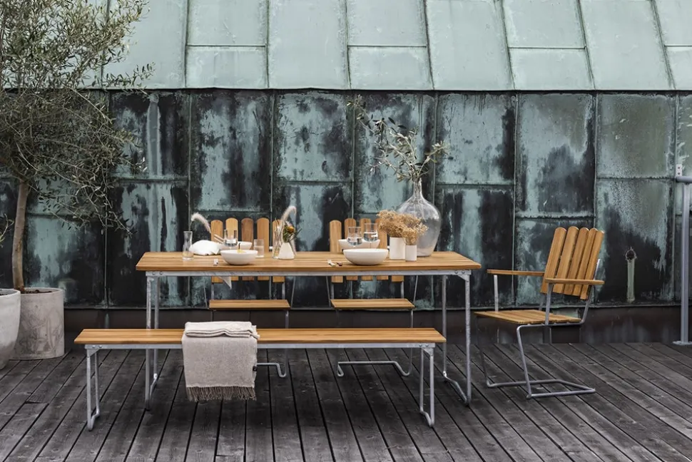 Bord B31 84 | Vitlackad Ek, Svart