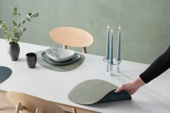 Bordstablett Curve Dubbelsidig | Dark Green/Olive Green