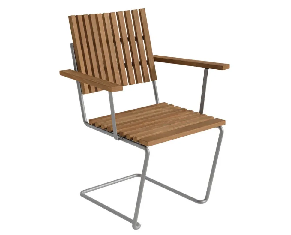 Bovik Fåtölj | Teak, Varmförzinkat