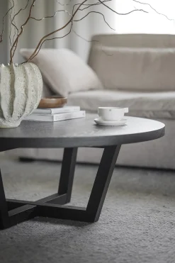 Boxford Soffbord Ø110 | Svart Ek