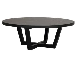 Boxford Soffbord Ø110 | Svart Ek