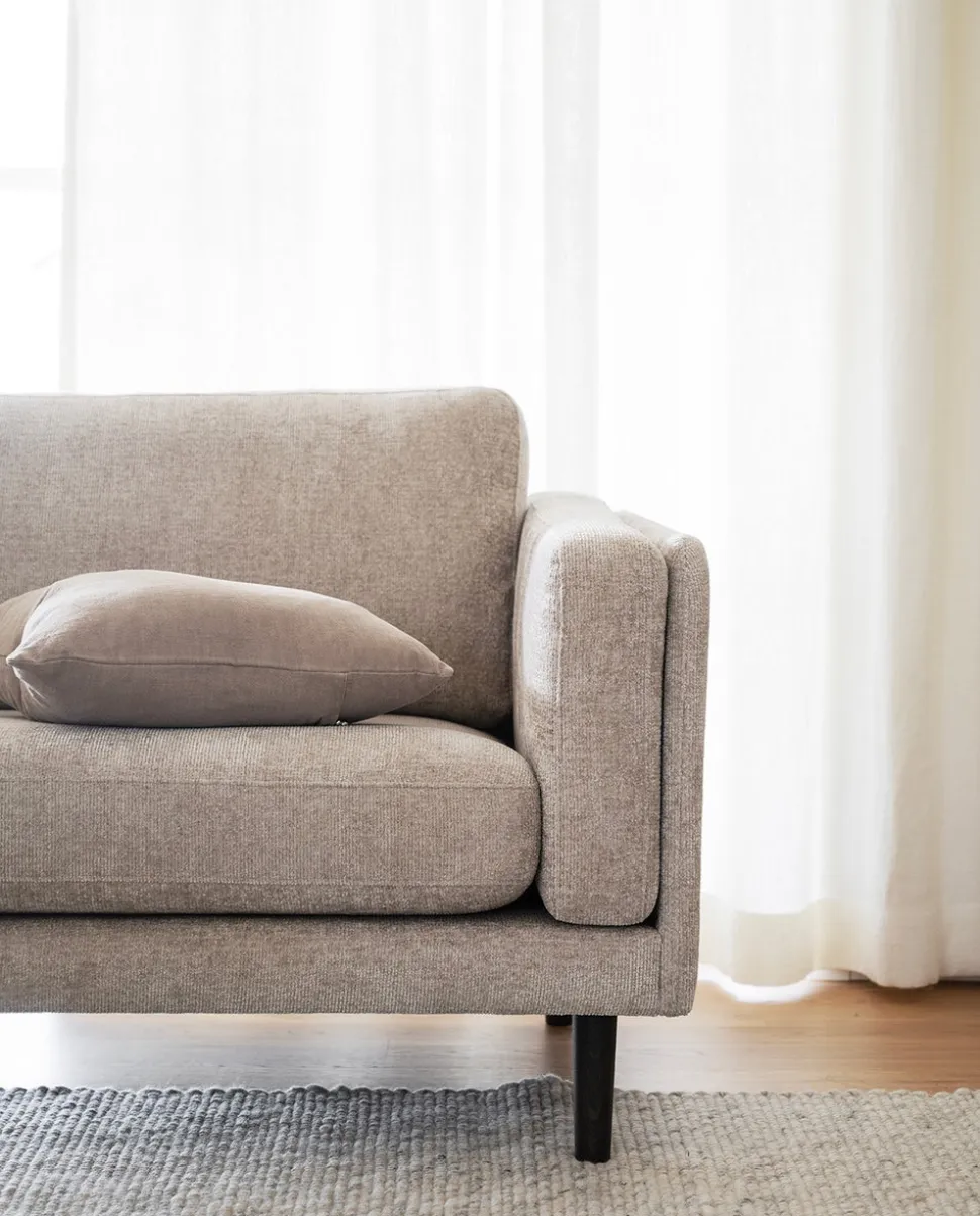 Braden Soffa 3-sits | Ljusbeige, Brun ek
