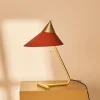 Brass Top Bordslampa Rusty red