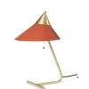 Brass Top Bordslampa Rusty red