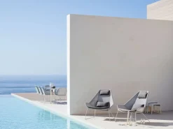 Breeze Fåtölj Hög | White/ Grey