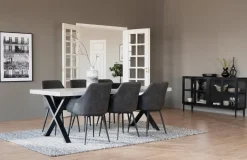Brooklyn Matbord 220 Vitpig | X-stativ