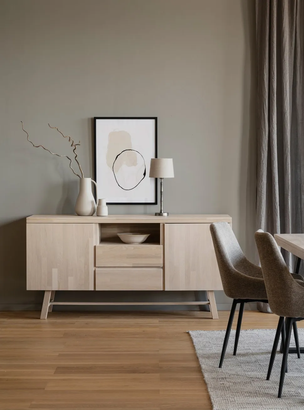Brooklyn Sideboard 160 | Vitpigmenterad ek