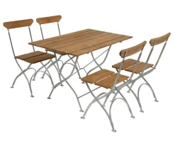 Bryggeribord + 4 st Bryggeristol Trädgårdsgrupp | Teak