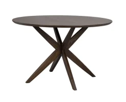 Calverton Matbord Ø120 | Brunlackad Ek