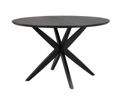 Calverton Matbord Ø120 | Svartbetsad Ek
