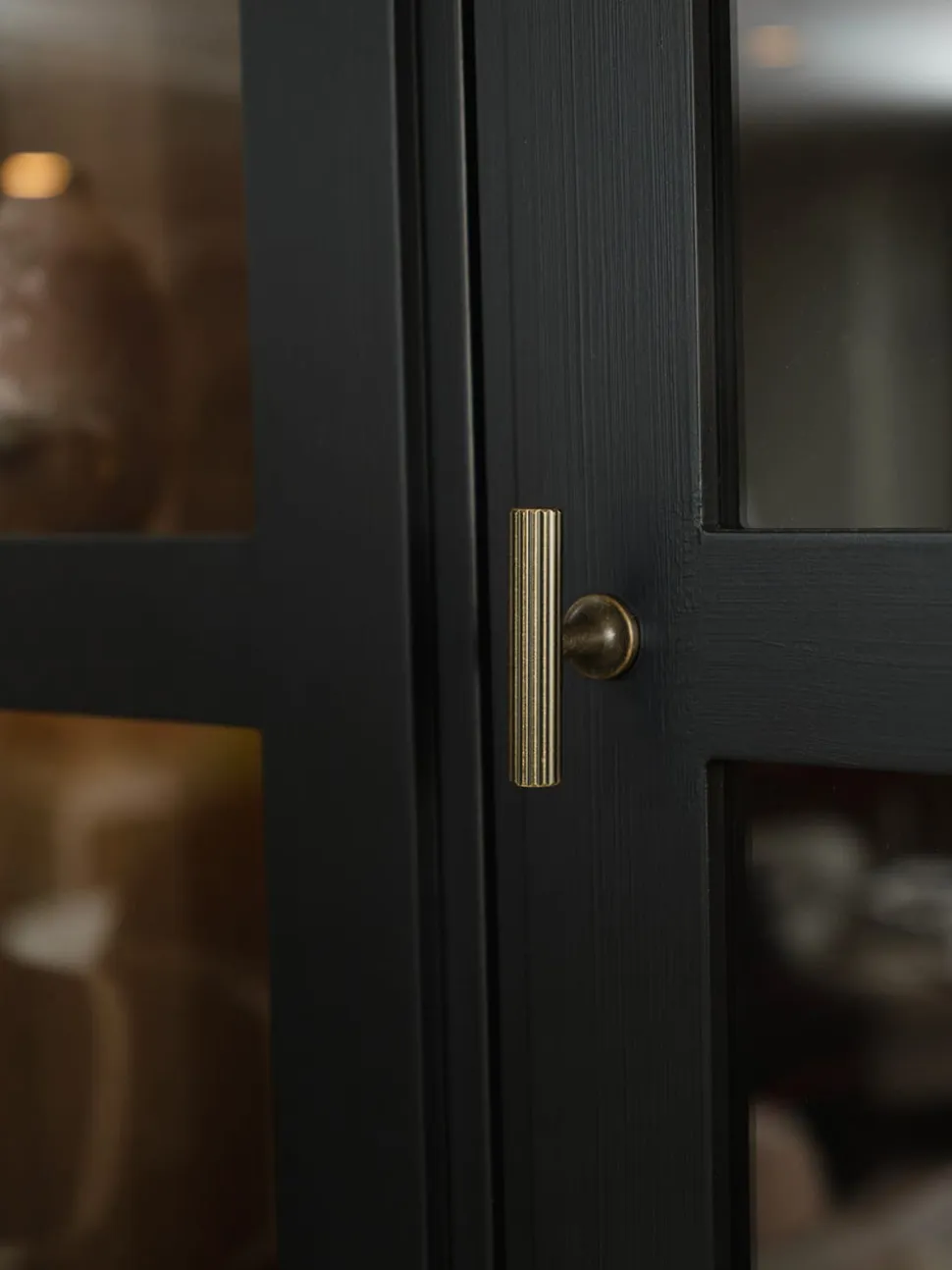 Camden Vitrinskåp 3+3 Glas / Dörrar | Svart