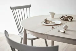 Carl Bord Ø 115 | Delad Skiva, Björk Ljusgrå 51