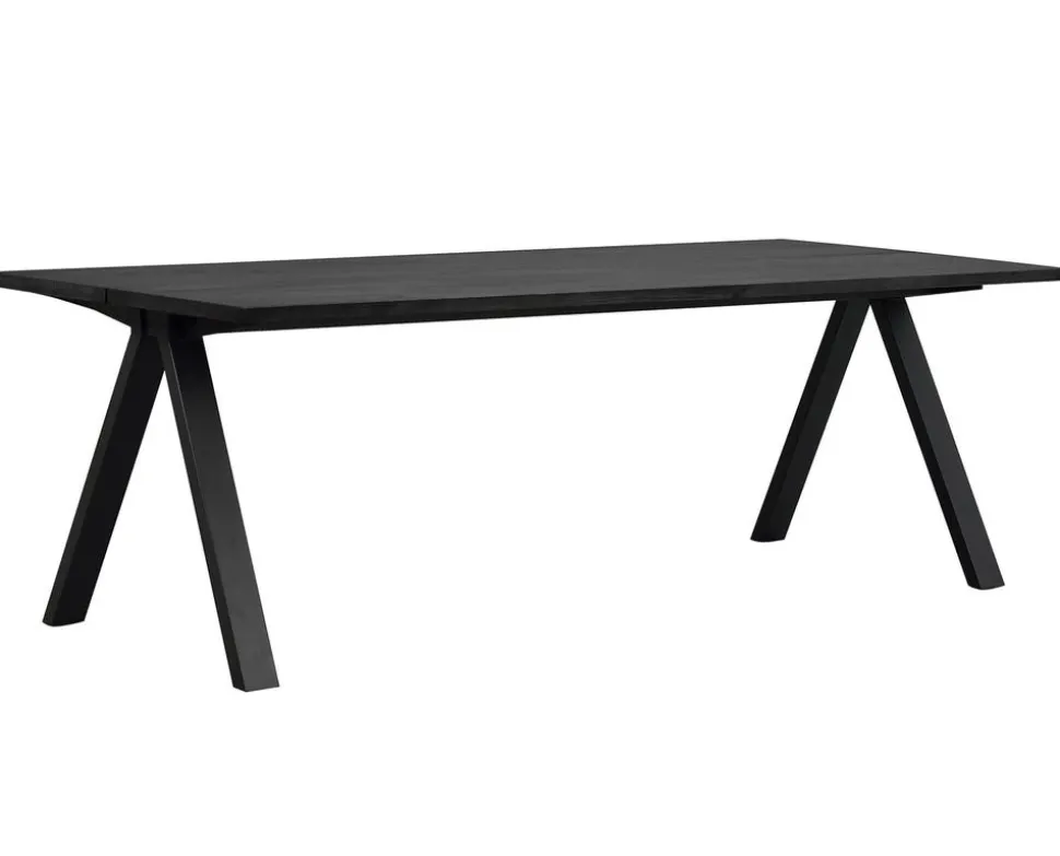 Carradale Matbord | 220 Svart Ek, V-Ben