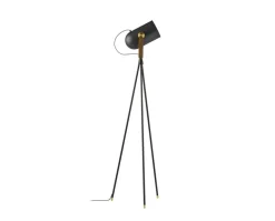 Carronade II Golvlampa | Rökt Ek/Mässing