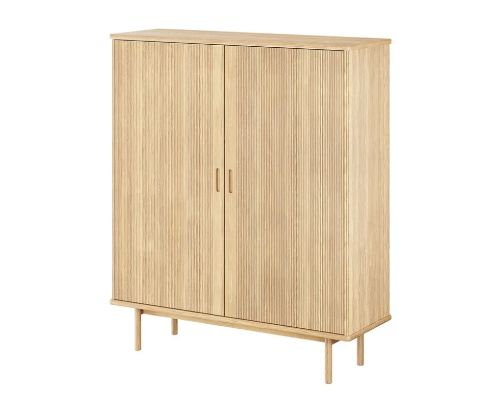 CASØ 330 Highboard | Trädörr | Naturoljad Ek