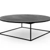 Circle Soffbord Ø100 | Svart Marmor