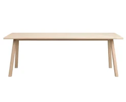Clapperton Matbord 220x95 | Vitpigmenterad Ek
