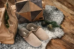 Cleo Fårskinnstofflor Stone | Storlek 36