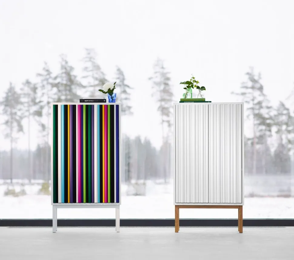 Collect 2013 Skåp Högt | Vitoljad Ek / Vit