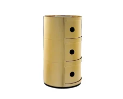 Componibili 3 lådor Guld metallic