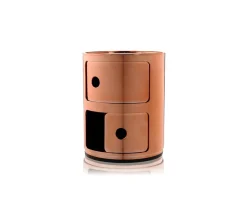 Componibili 2 lådor Koppar metallic