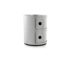 Componibili 2 lådor Krom metallic