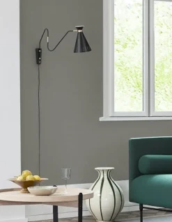 Compose soffbord Ø50 Rökt ek | Mässing | Svart