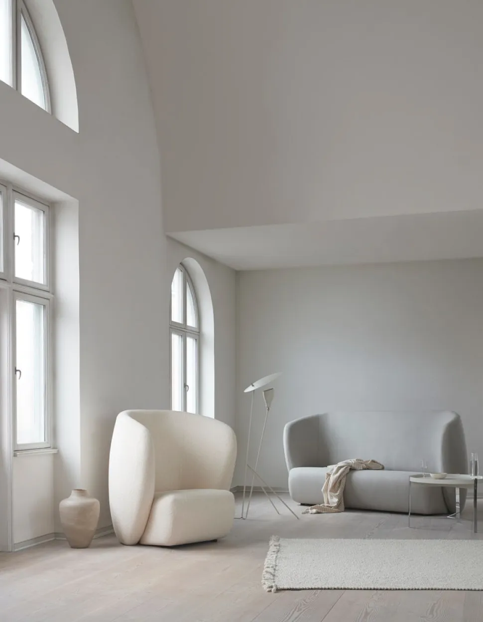Compose soffbord Ø50 Rökt ek | Mässing | Svart