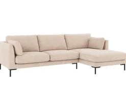 Corwin Divansoffa m Schäslong H | Tyg Rita 1 Ljusbeige